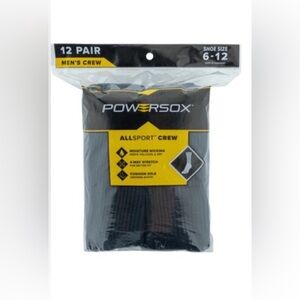 Men's Black Allsport Crew Socks